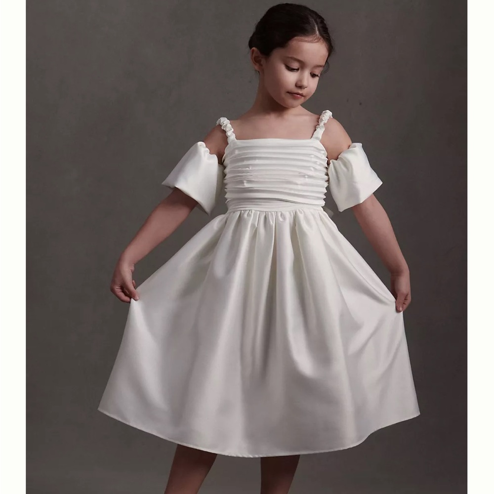 Anthropologie flower girl dress-ivory